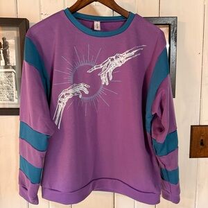 Skeleton Printed Purple Long Sleeve / Sweater